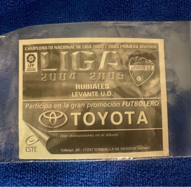 Cromo Oficial LUIS RUBIALES con pelo