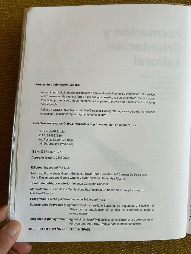 Libro de Formación y orientación laboral