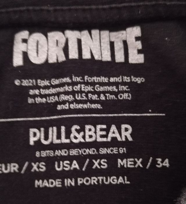Camiseta Fornite Pull & bear T.XS