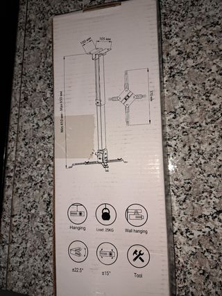 Soporte angular para proyector o televisión