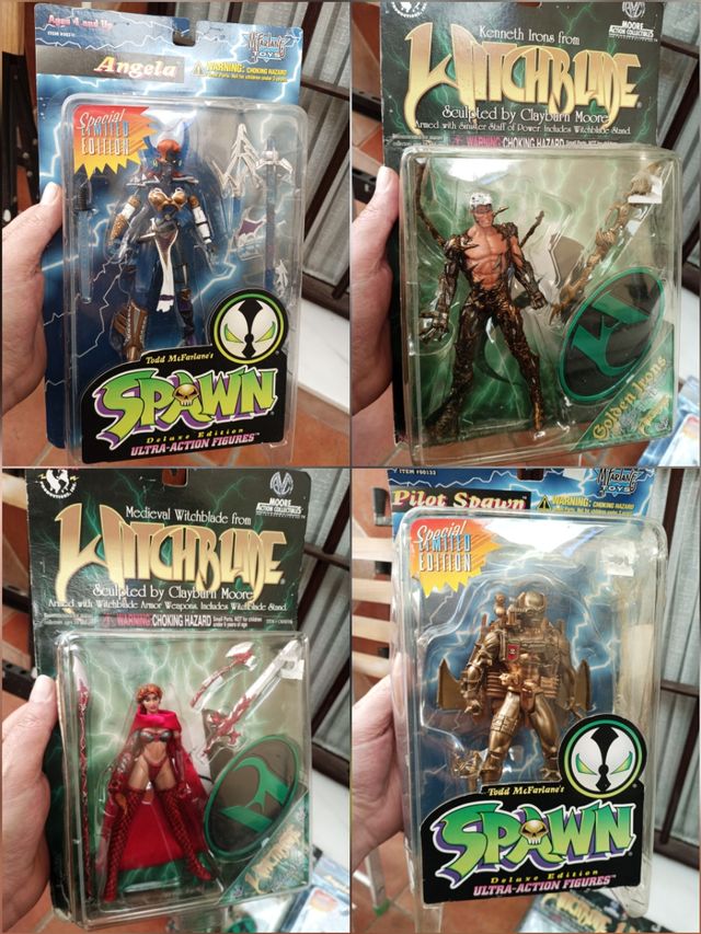 Lote figuras witchblade y spawn