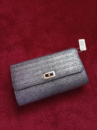 Bolsa bisu bambu prateada