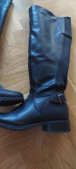Botas altas mujer negro 38, nuevas
