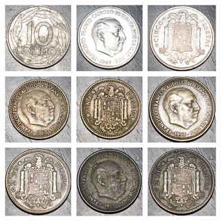 Lote Pesetas 48 Unidades 1870 - 1997 monedas raras