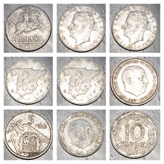 Lote Pesetas 48 Unidades 1870 - 1997 monedas raras