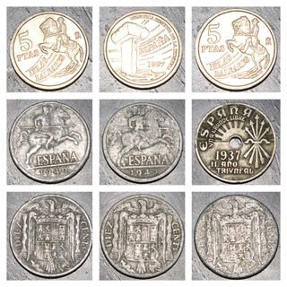 Lote Pesetas 48 Unidades 1870 - 1997 monedas raras