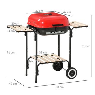 BBQ Grill Barbecue a Carbonella con Presa d'Aria R