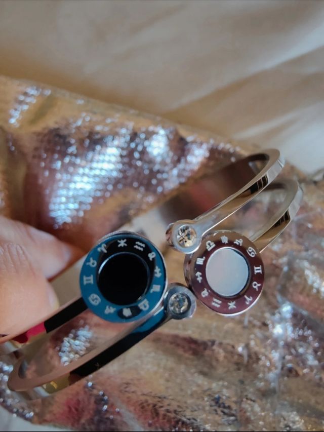 Bracciale in acciaio, segni zodiacali