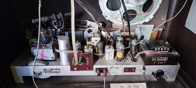 Radio a valvole Philips anni 50/60