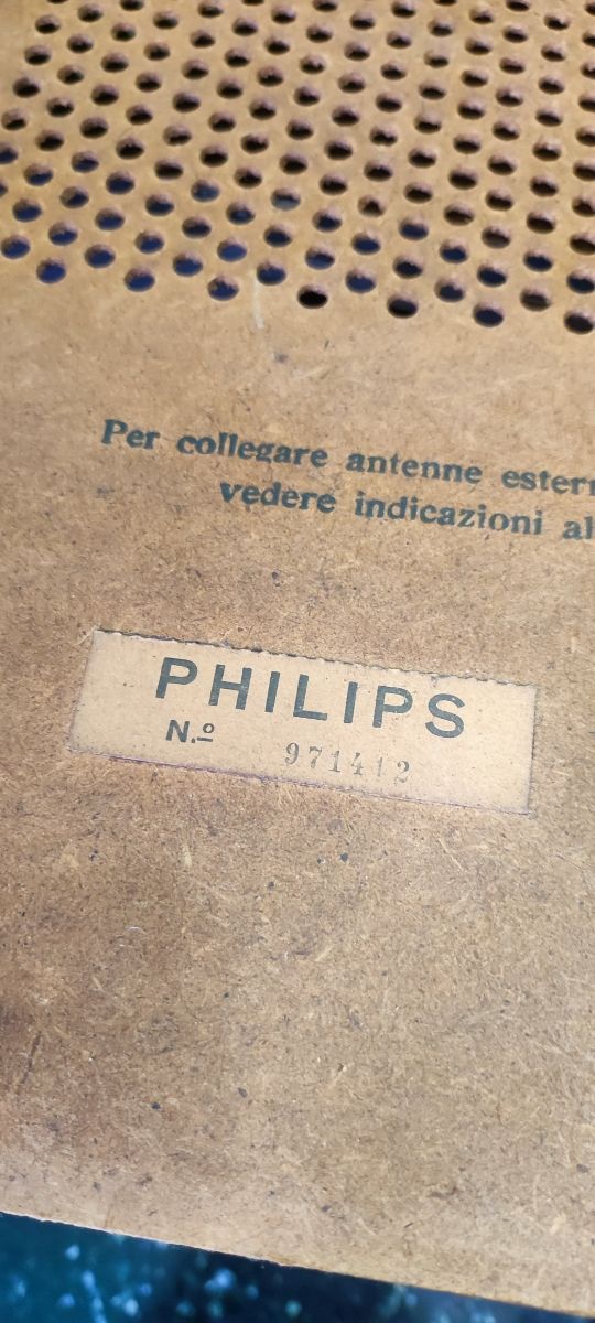 Radio a valvole Philips anni 50/60
