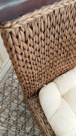 Silla de ratán colonial