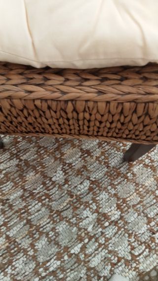 Silla de ratán colonial