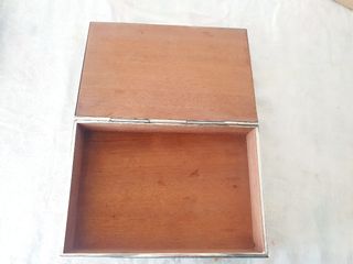 Joyero antiguo metal plateado