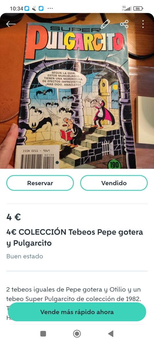 Un lote compuesto de 3 LOTES de cómic 5€