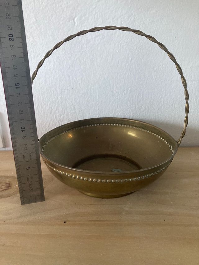 Canasto/ frutero laton VINTAGE