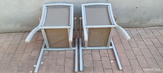 69 Sillas exterior de aluminio