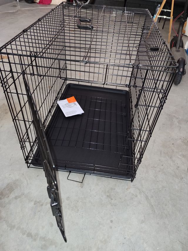 Jaula mediana plegable mascotas