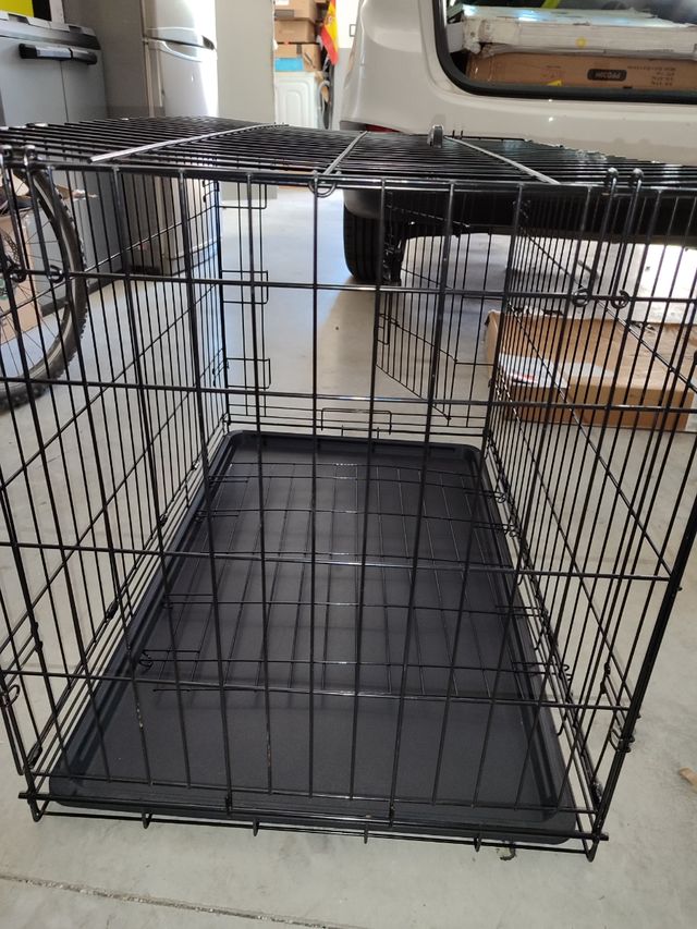 Jaula mediana plegable mascotas