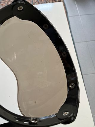 Visiera con bottoni casco