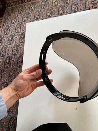 Visiera con bottoni casco