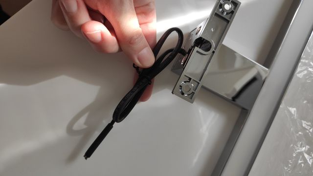 Aplique para espejo de cuarto de baño.