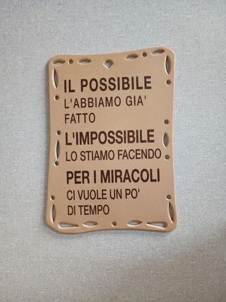 Targa decorativa 