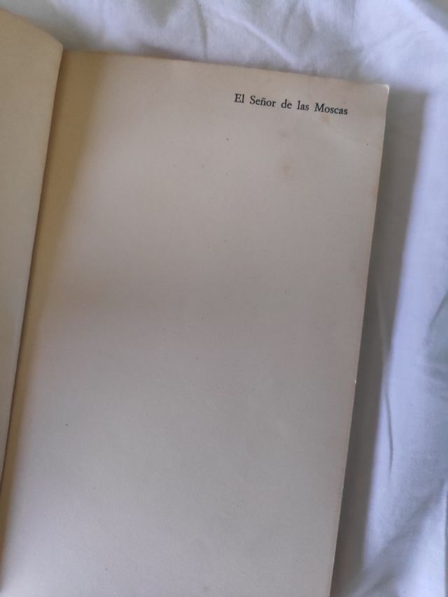 Libro el señor de las moscas