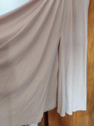 Vestido ceremonia talla 38 tirantes cru
