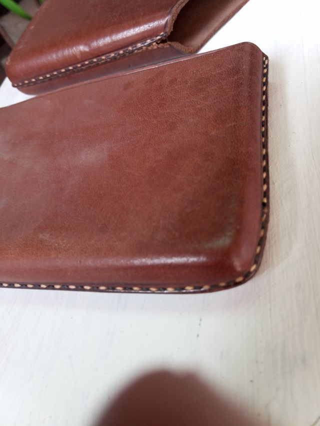 Pitillera de piel de Mallorca de los años 60