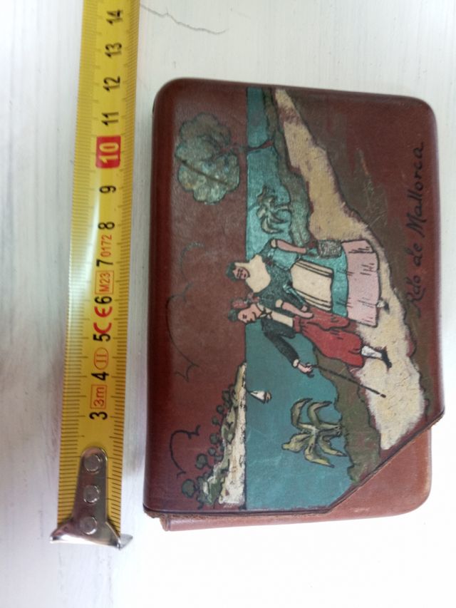 Pitillera de piel de Mallorca de los años 60