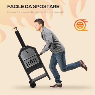 NUOVO forno pizza carbonella esterno barbecue BBQ