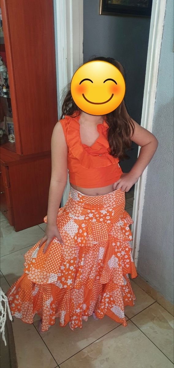 Traje de flamenca niña