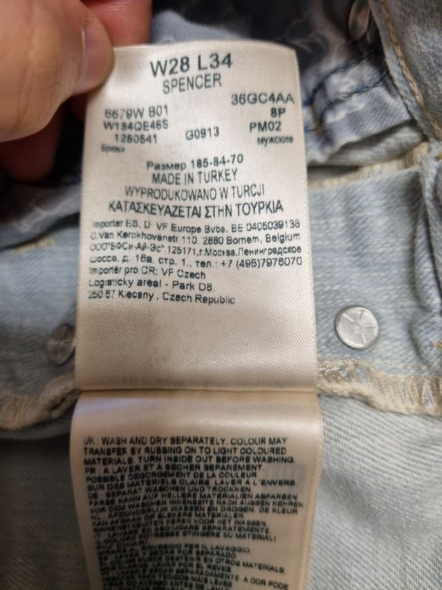 111. Jeans Wrangler Spencer W28 L34