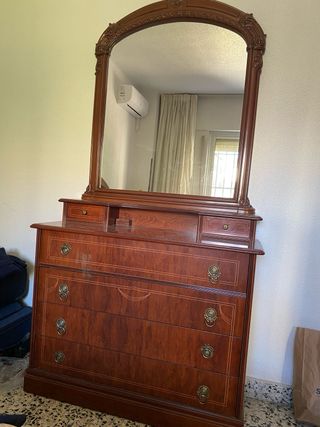 DORMITORIO matrimonio cama+armario+comoda+mesilla