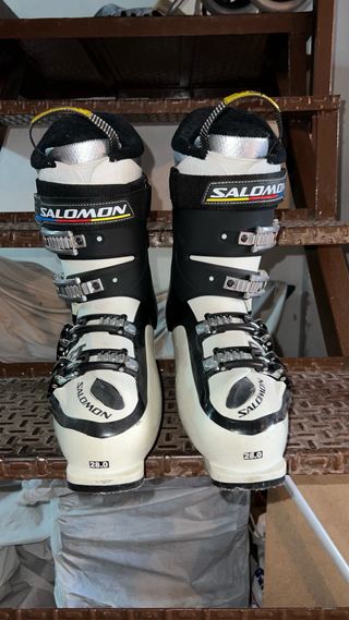 Esquís + botas + bastones + soporte coche, Salomon