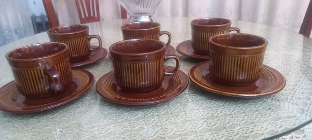 Juego cafe nuevo 6 tazas y sus platos.