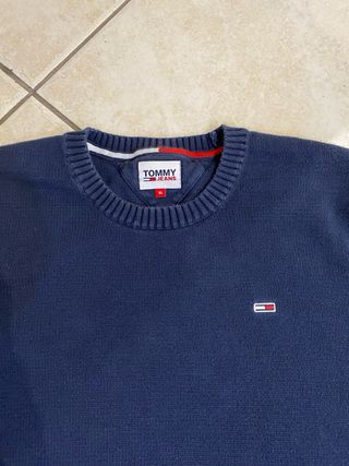 Maglione tommy hilfiger blu taglia XL