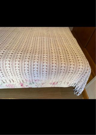 COLCHA GANCHILLO HECHA A MANO