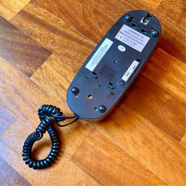 Vintage (anni 90) analogic phone Brondi nero/black