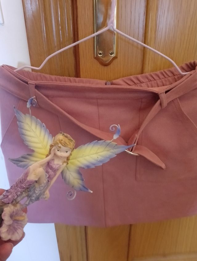 Falda Bershka rosa palo 