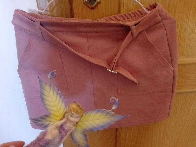 Falda Bershka rosa palo 