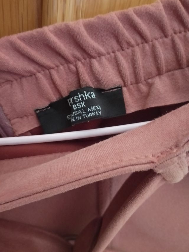 Falda Bershka rosa palo 