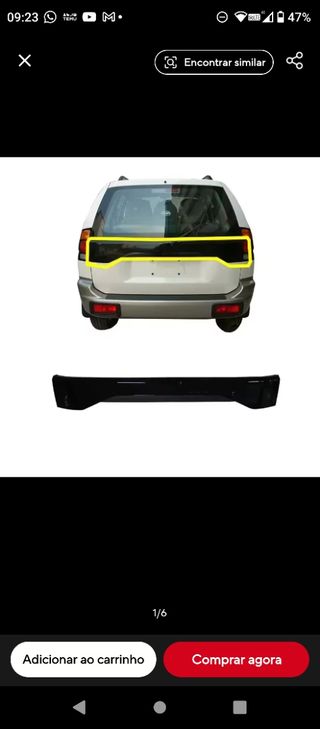 Refletor Mitsubishi Montero / pajero