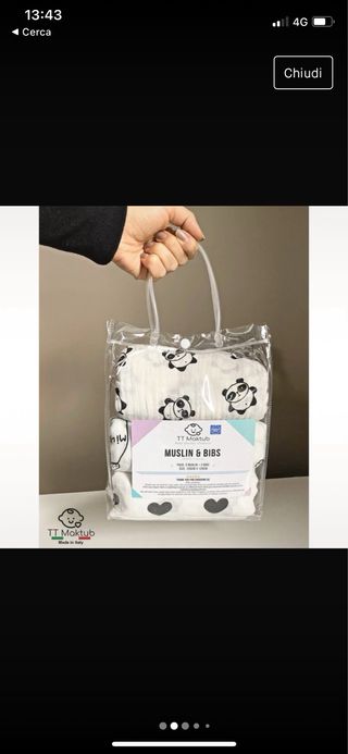 Teli mussola bambino corredino bimbo teli