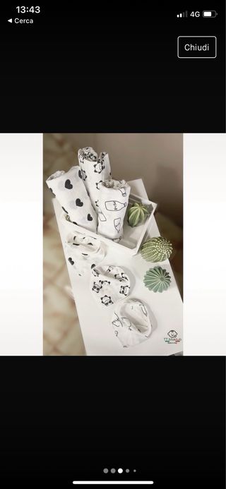 Teli mussola bambino corredino bimbo teli