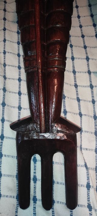 Quijote Sancho madera