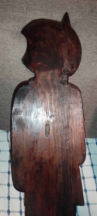 Quijote Sancho madera