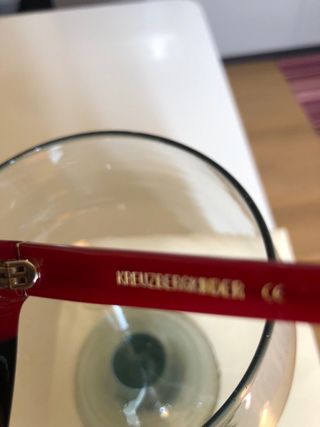 Occhiale sole bicolorerosso nero