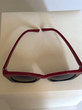 Occhiale sole bicolorerosso nero