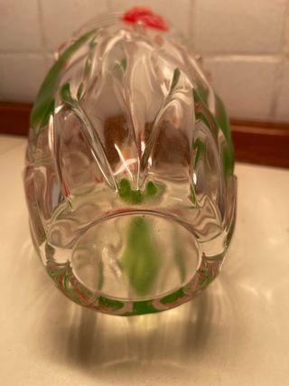 Vaso in vetro tulipani